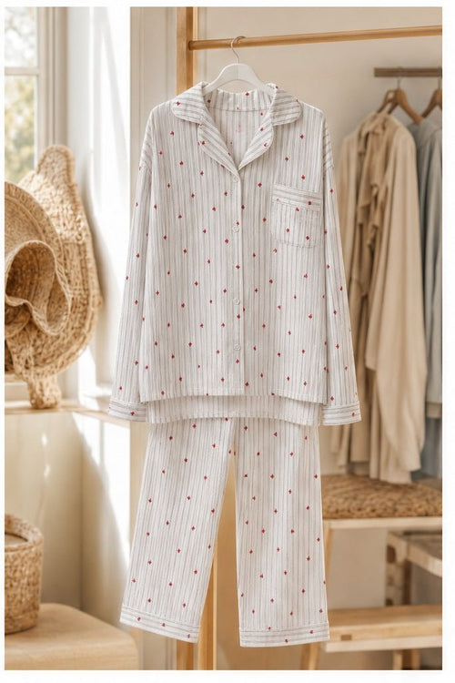 Pyjamaset met Bloemetjesprint