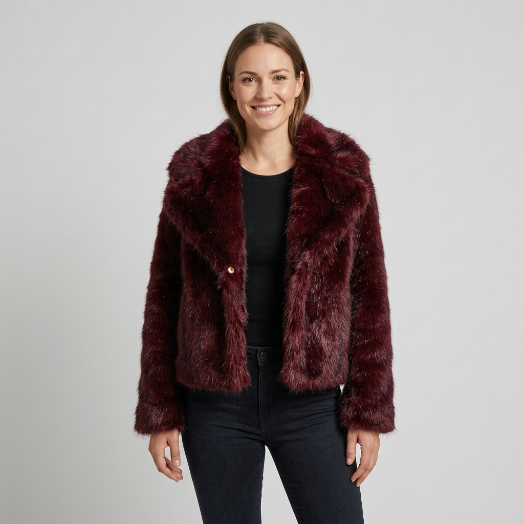 Faux Fur Jas – Model 41186