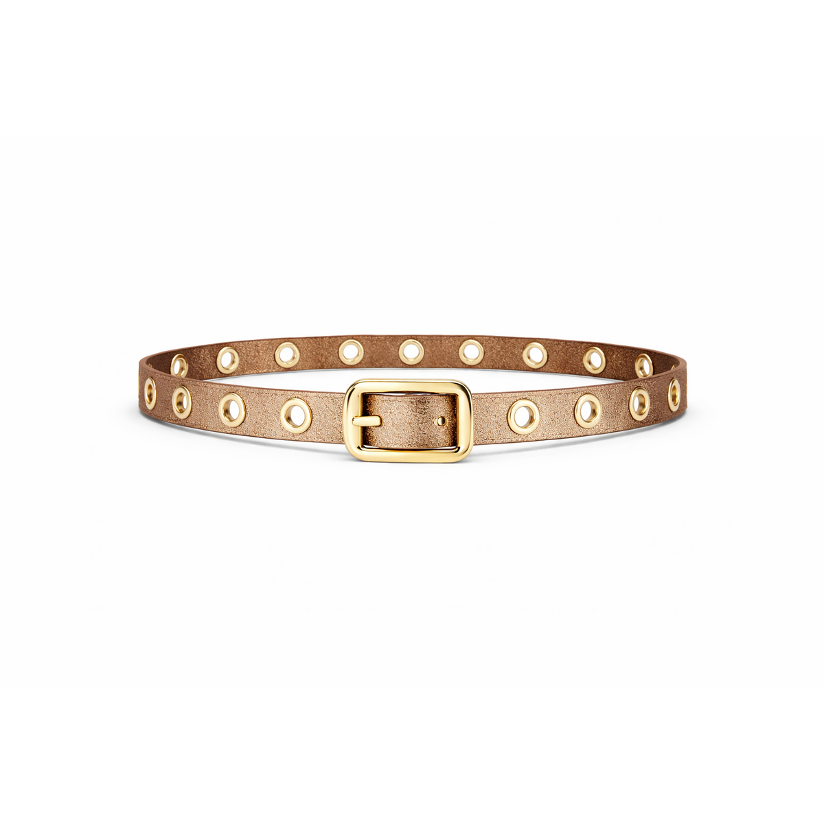 HS Riem - In 10+ Kleuren - One Size (Lange Riem) - Echt Leder - Goudbruin