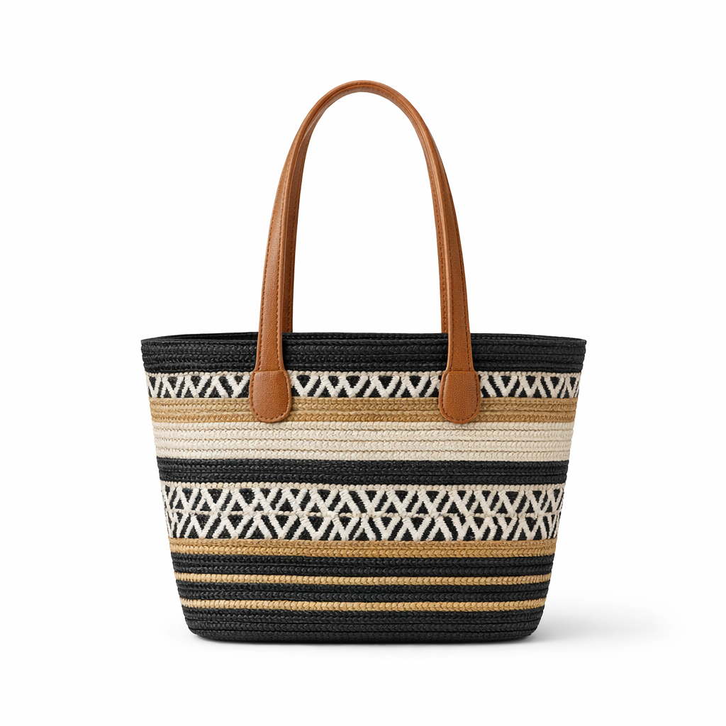 HS Strandsetje - Hoed + Tas - praktisch voor dagelijks gebruik - 5 kleuren - BACK