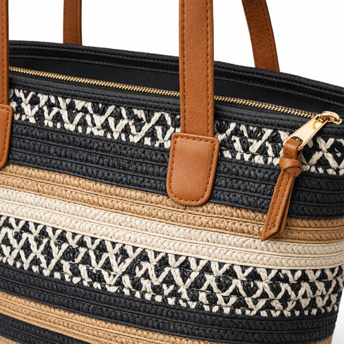HS Strandsetje - Hoed + Tas - praktisch voor dagelijks gebruik - 5 kleuren - DETAIL