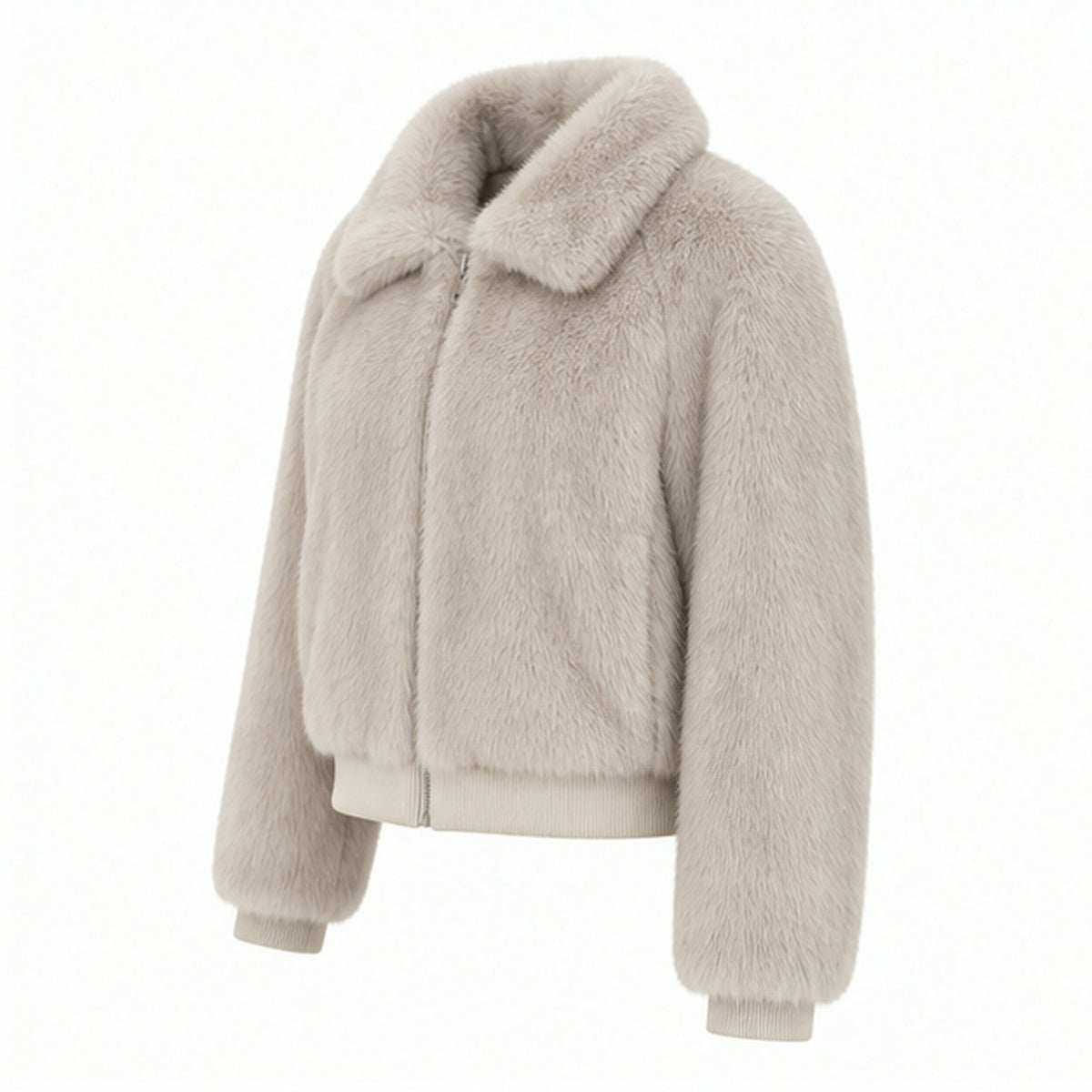 Faux Fur Bomberjas met Elastische Band - One Size