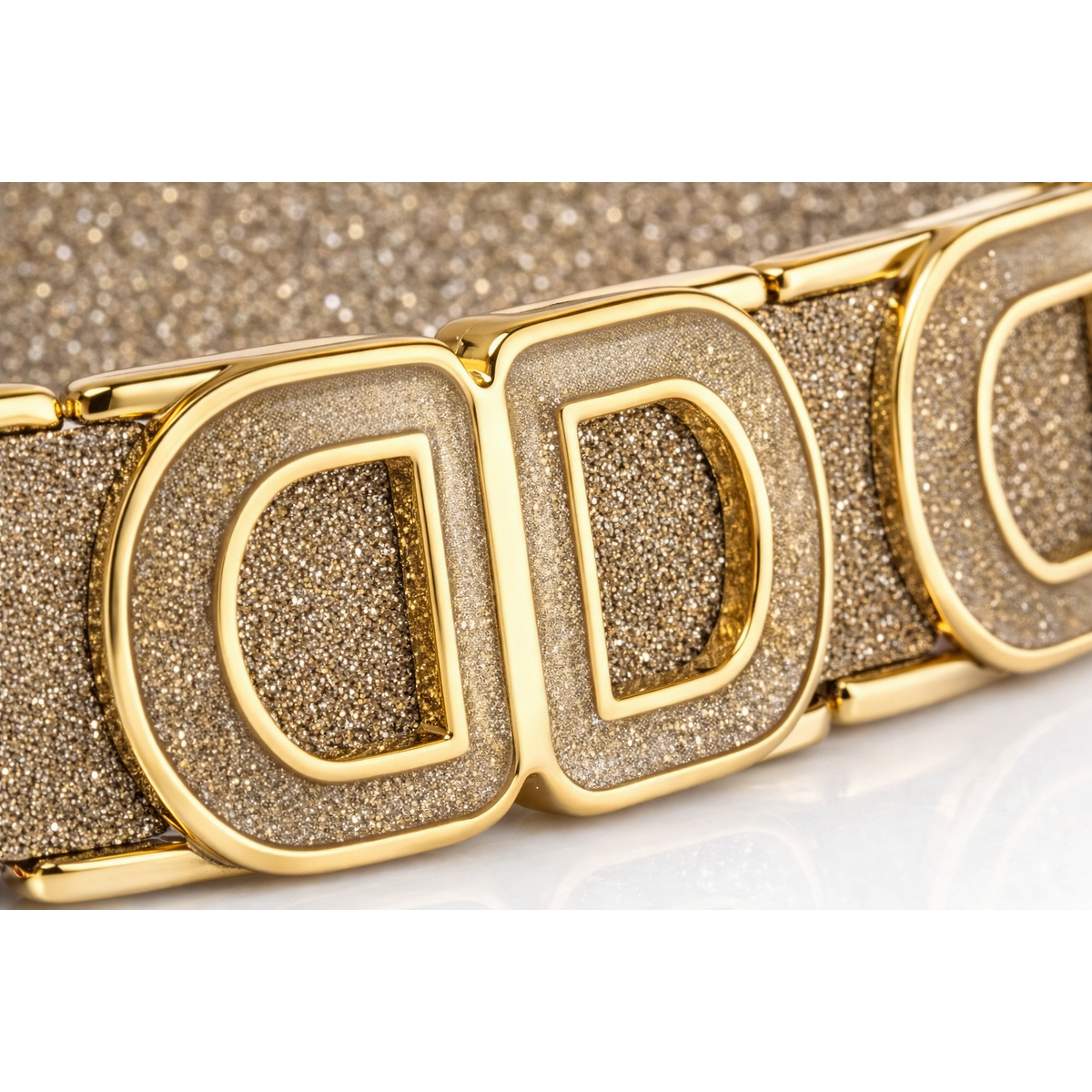 HS Riem - In 5+ Kleuren - DD - One Size - Glimmend Goud