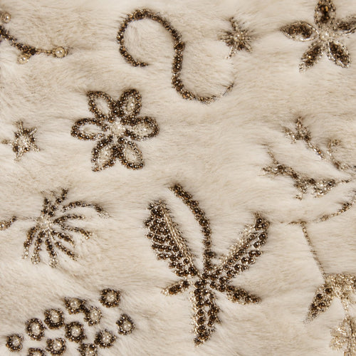 Geborduurd Faux Fur Schoudertasje - 27x18 cm
