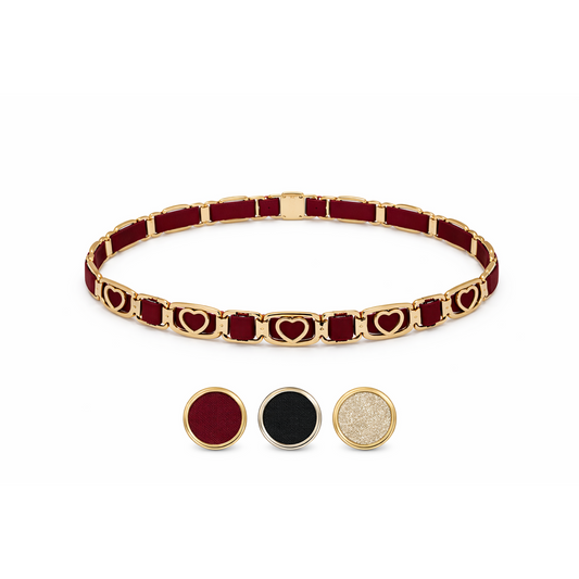 HS Riem - In 3 Kleuren - Heart - One Size - Bordeaux