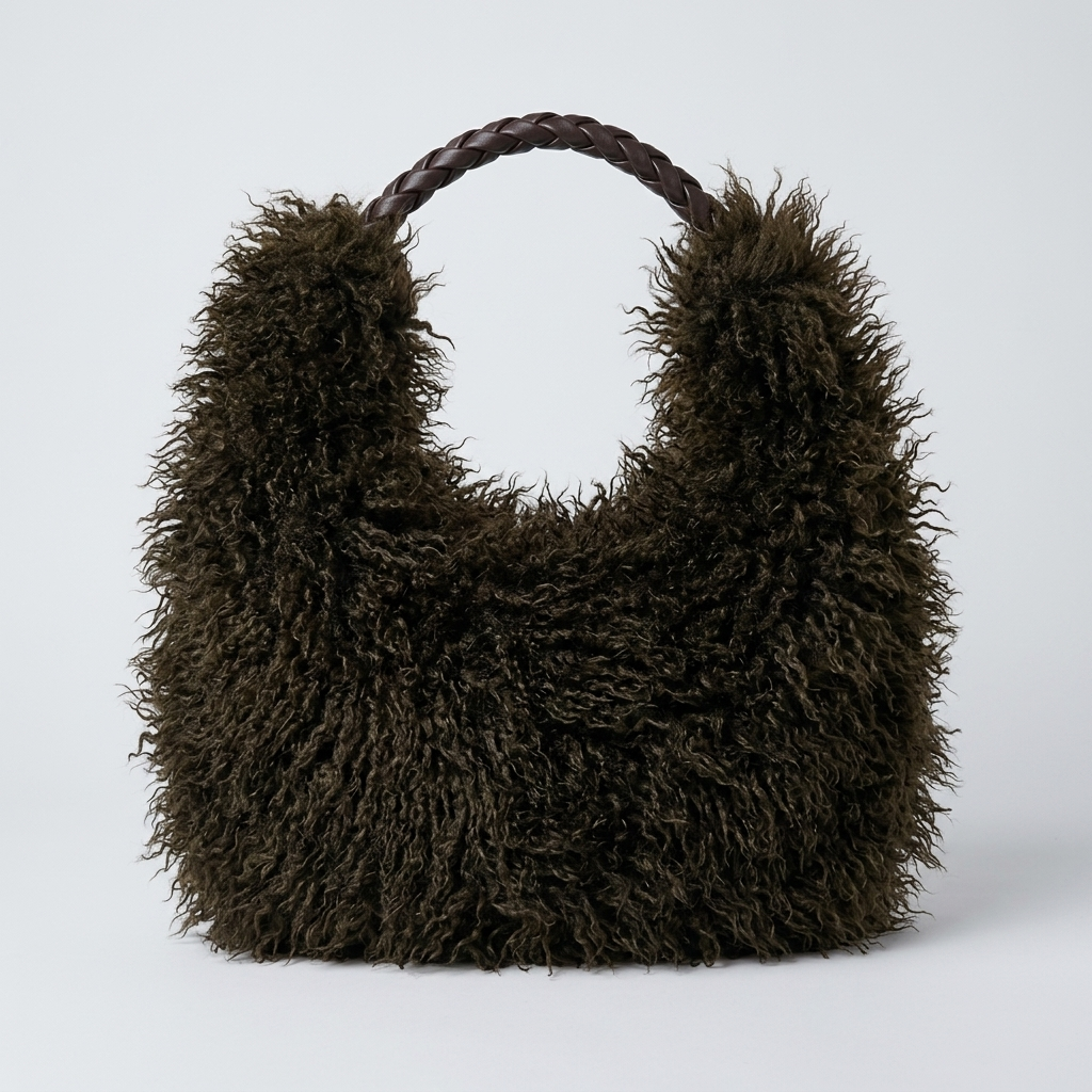 Faux Fur Shaggy Tas