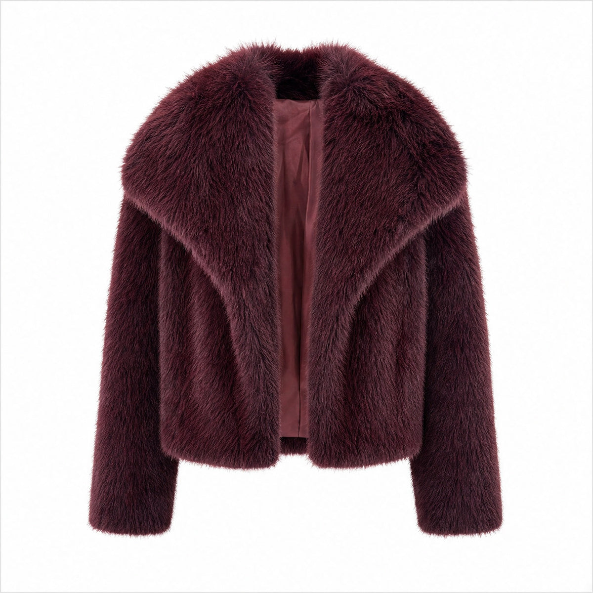 Korte Faux Fur Jas - Lange Mouwen - One Size