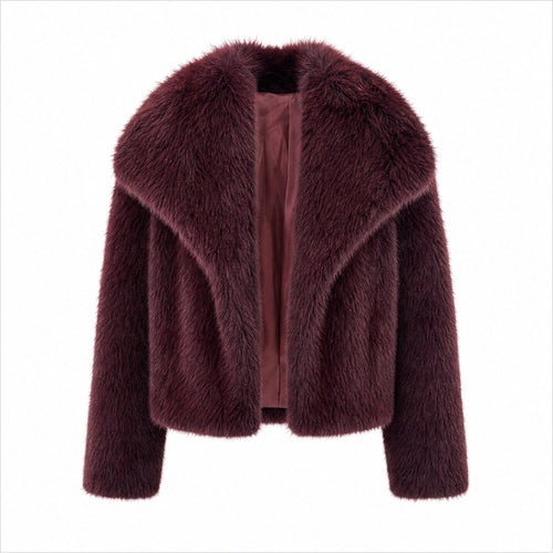 Korte Faux Fur Jas - Lange Mouwen - One Size