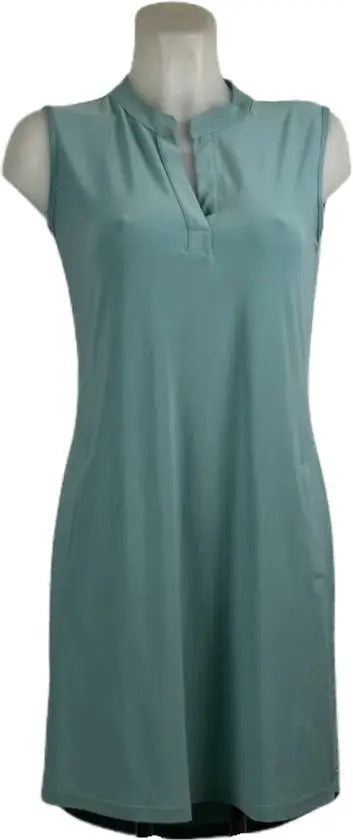 Angelle Milan – Travelkleding voor dames – Mouwloze Zeeblauwe Jurk – Ademend – Kreukherstellend – Duurzame jurk - Mapsy B.V