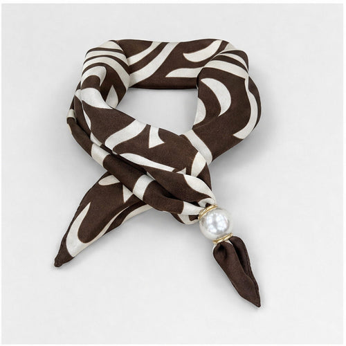 Parelsjaal met Zebraprint