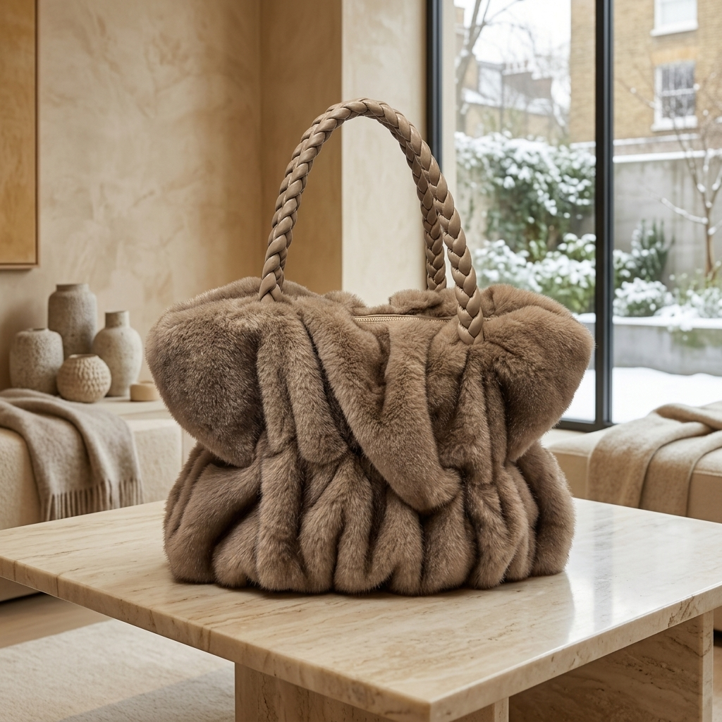Faux Fur Shaggy Shopper – Model 15515