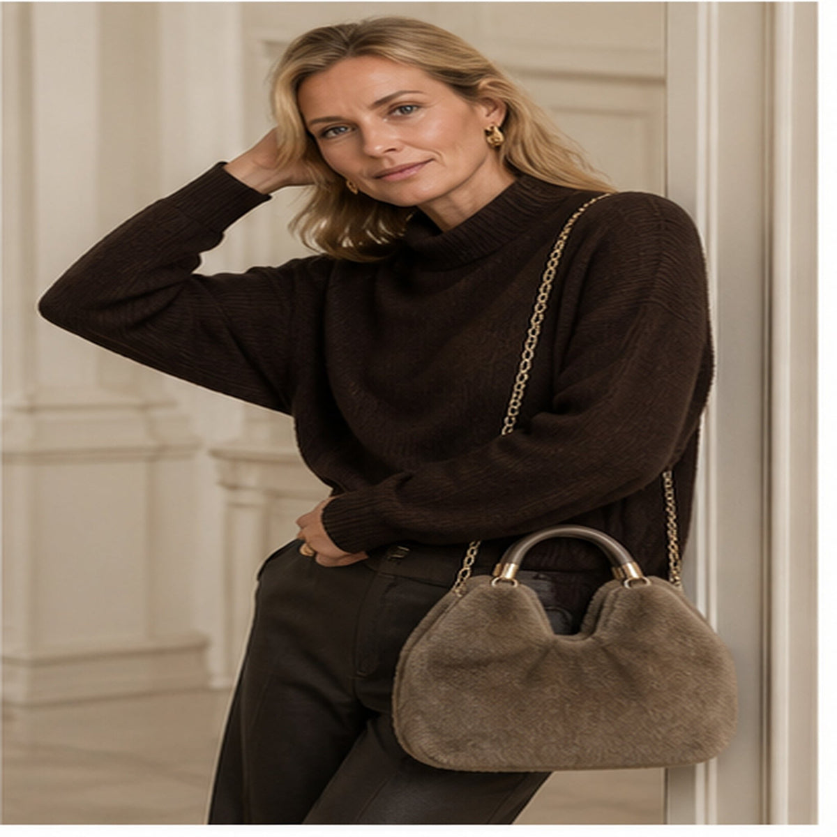 Faux Fur Handtas – Model 20112