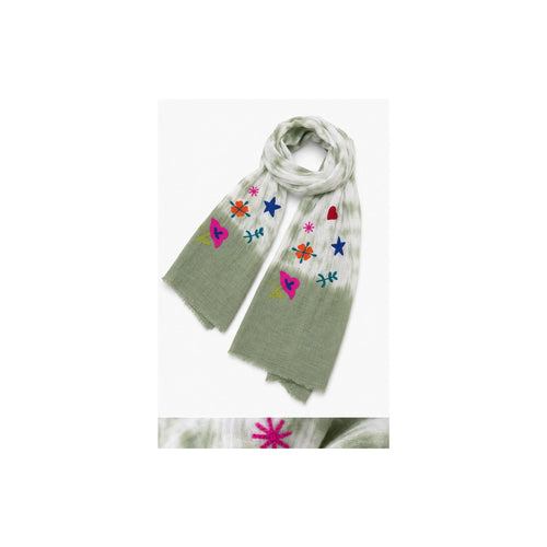 Lange Sjaal met Handgemaakte Patches