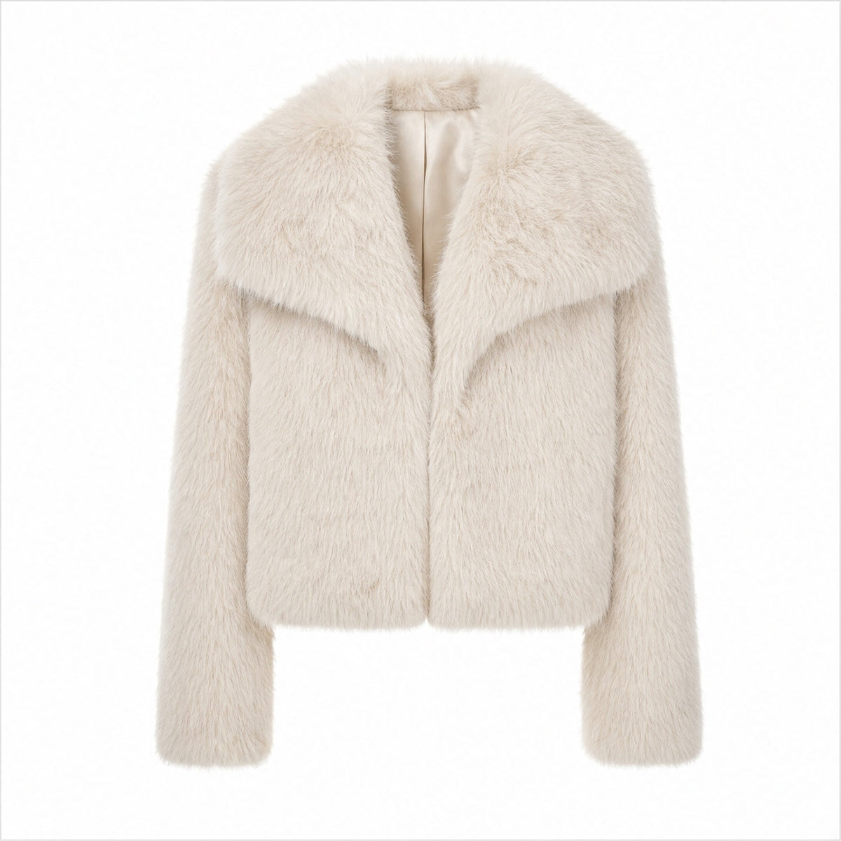 Korte Faux Fur Jas - Lange Mouwen - One Size