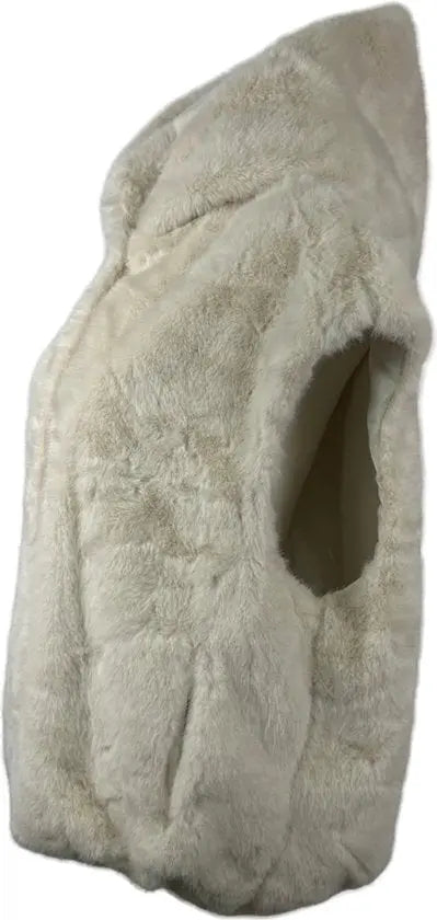 Trendy Faux Fur Bodywarmer met Capuchon - In 4 kleuren - One Size - Wintertrend 2024!