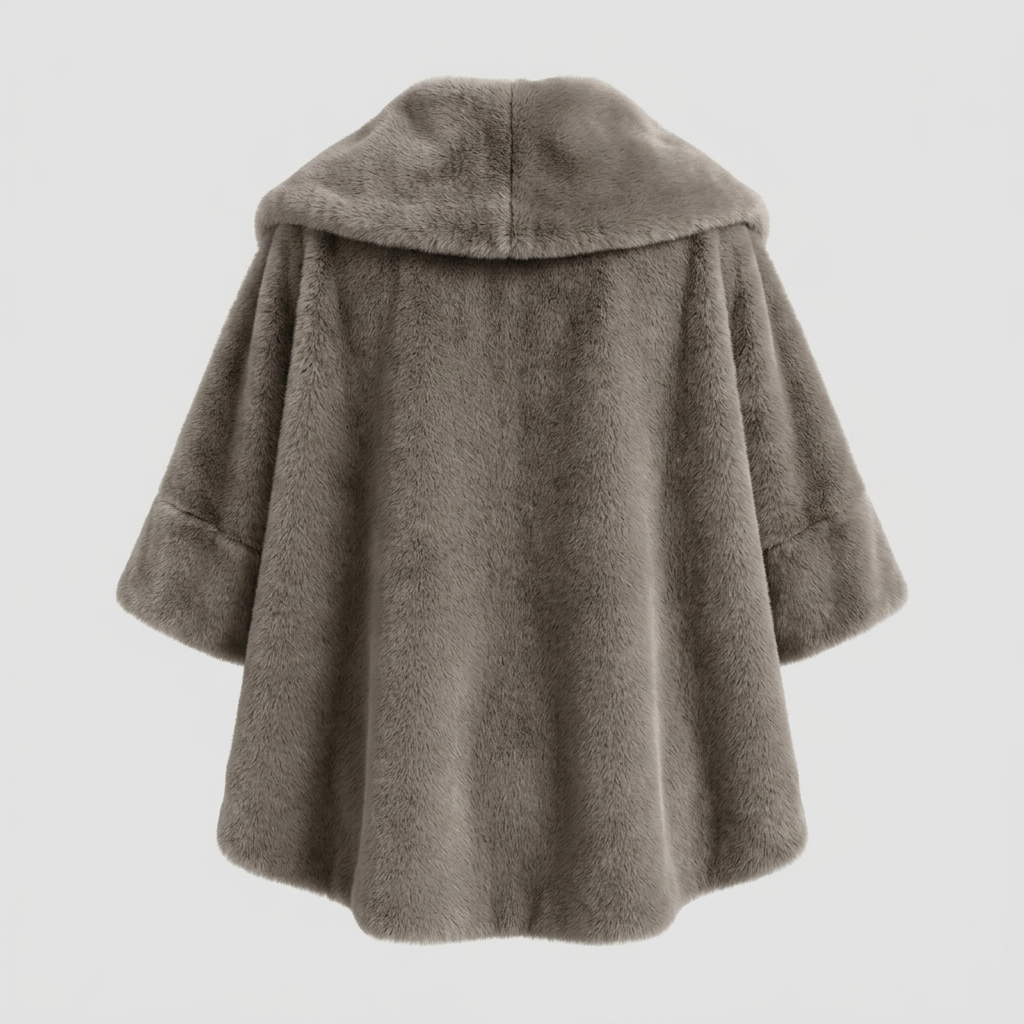 Faux Fur Poncho – Model 41090