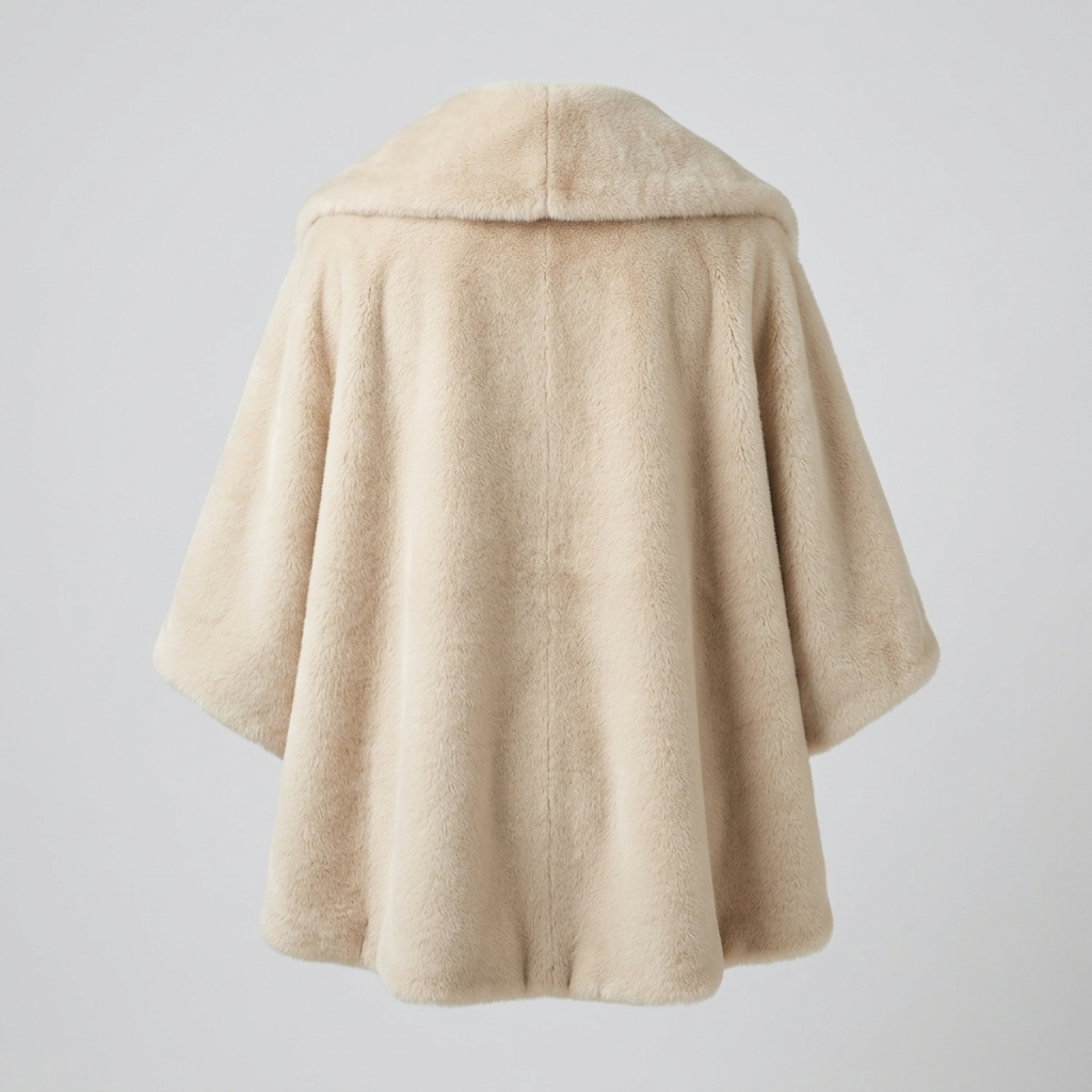 Faux Fur Poncho – Model 41090