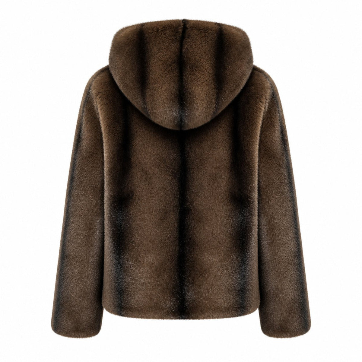 Reversible Jas - Bruin - Faux Fur & Suèdelook - One Size