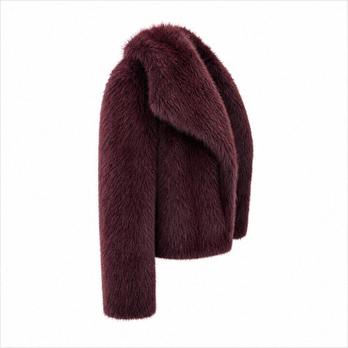 Korte Faux Fur Jas - Lange Mouwen - One Size