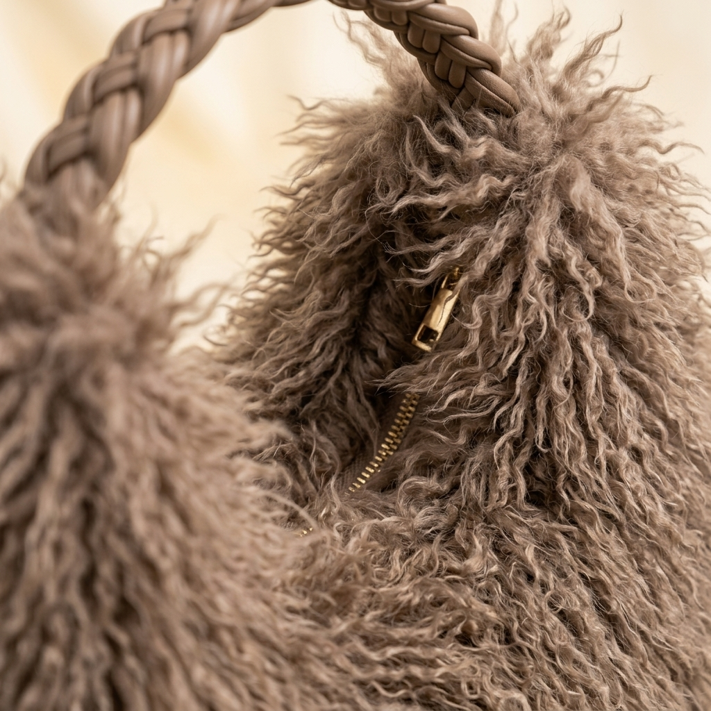 Faux Fur Shaggy Tas