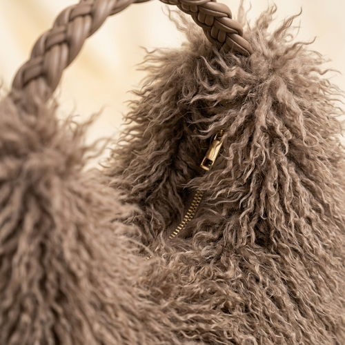Faux Fur Shaggy Tas