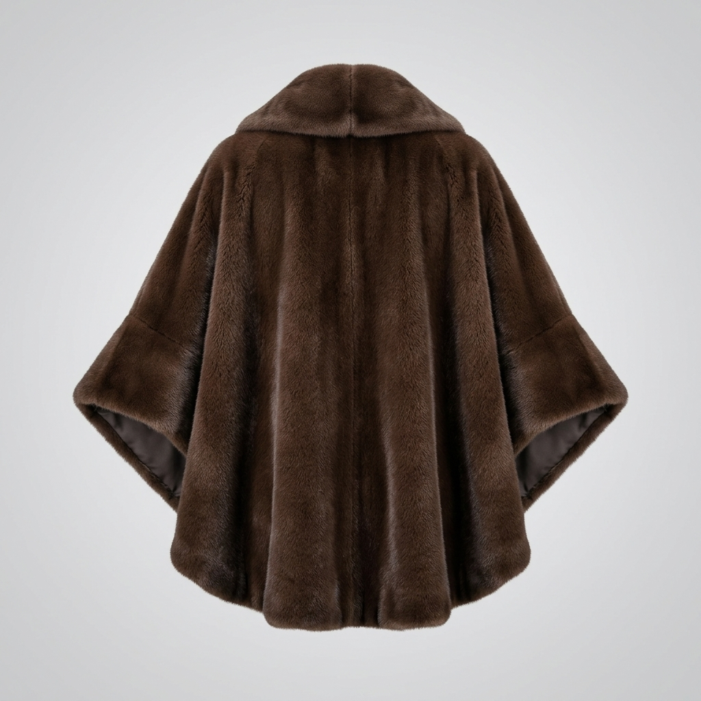 Faux Fur Poncho – Model 41090