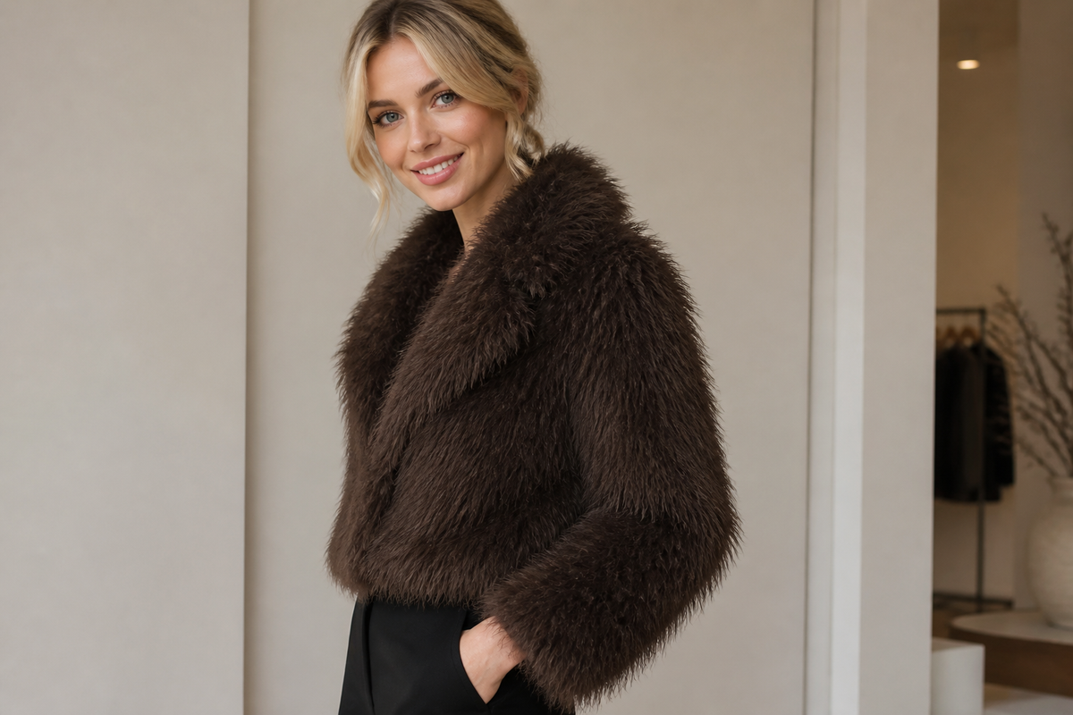 Shaggy Harige Jas - S/M en M/L