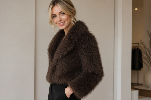 Shaggy Harige Jas - S/M en M/L
