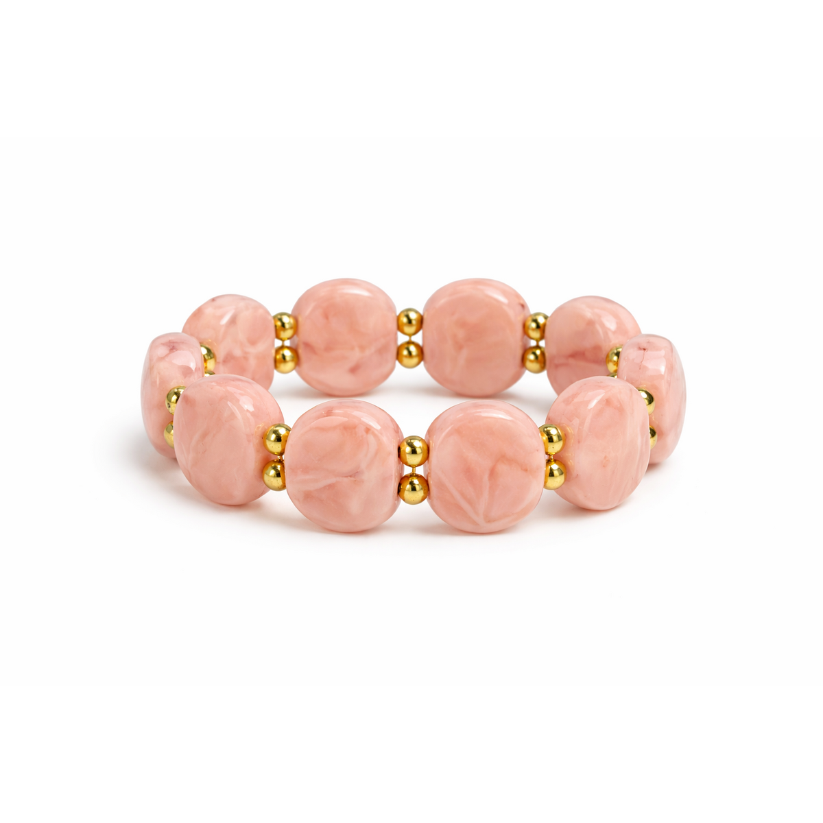HS Armband - In 5 kleuren - Steentjes - Roze
