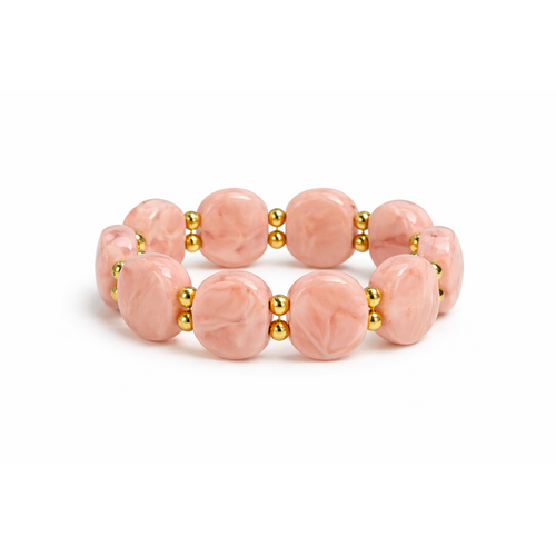 HS Armband - In 5 kleuren - Steentjes - Roze