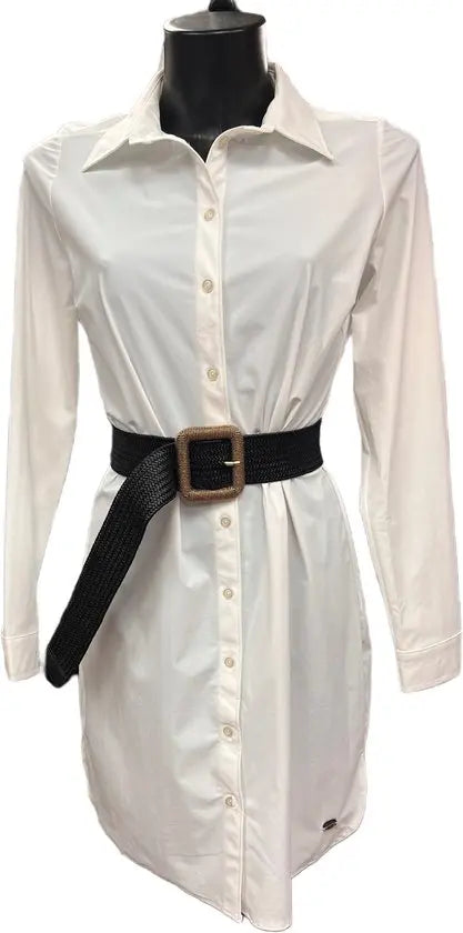 Elegante Geweven Riem – Zwart met Gouden Gesp – 120 cm – 1 Stuk - Mapsy B.V