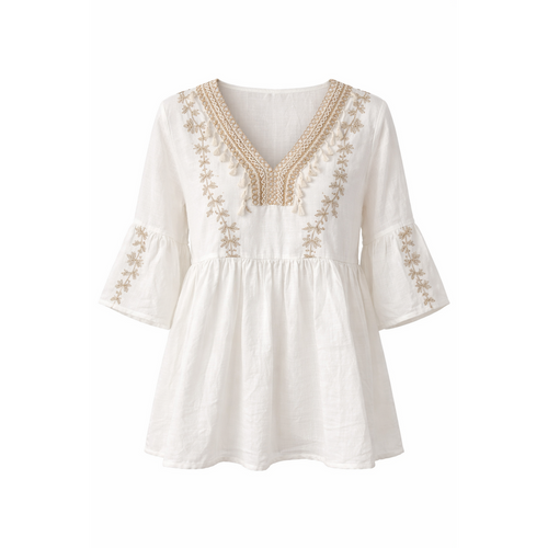 HS Zomertop - Free Size - comfortabele pasvorm - 2 kleuren - originele variantfoto