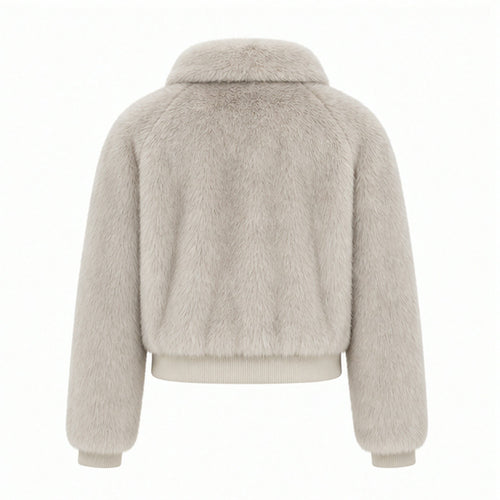 Faux Fur Bomberjas met Elastische Band - One Size