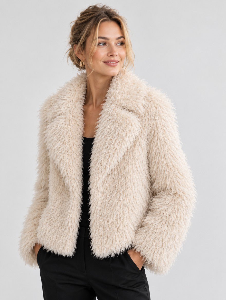 Faux Fur Shaggy Jas