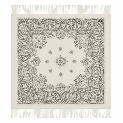 Vierkante Paisley Sjaal met Franjes - 105x105 cm