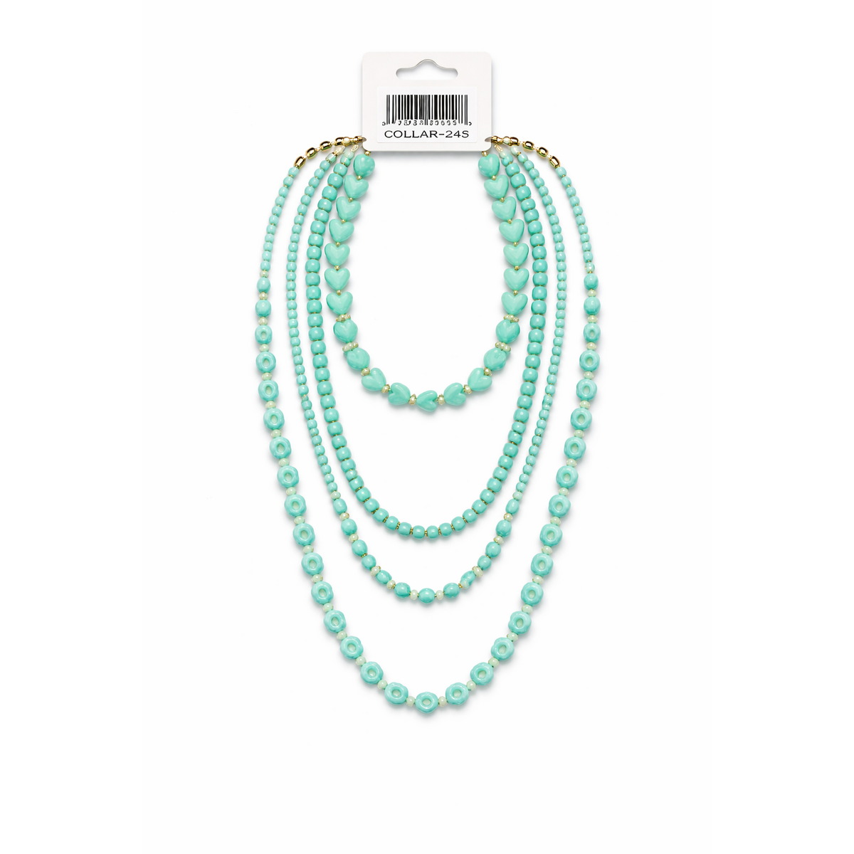 HS Dubbele Ketting - In 4+ Kleuren- 2x Gelaagd - Mint