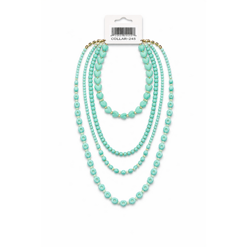 HS Dubbele Ketting - In 4+ Kleuren- 2x Gelaagd - Mint