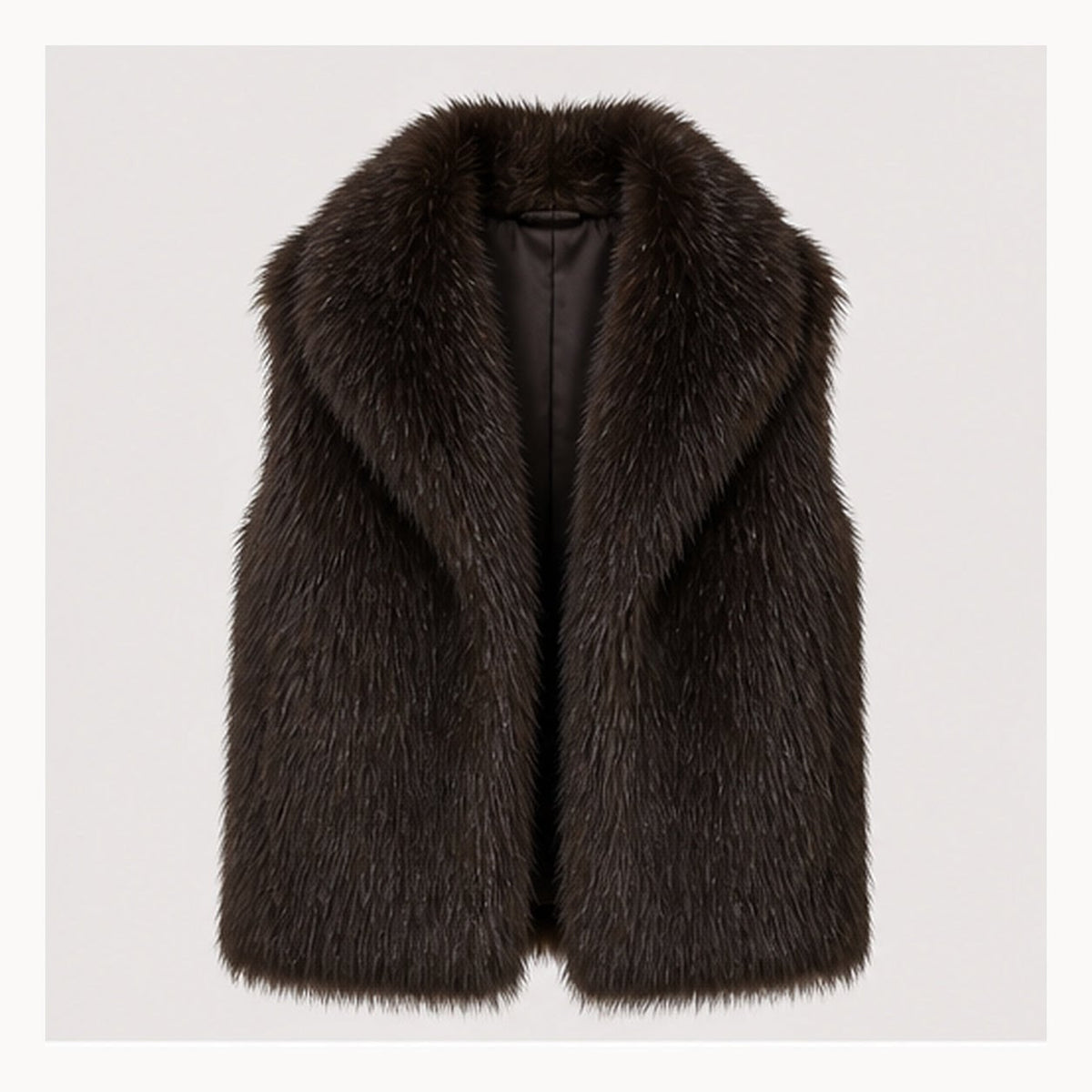 Shaggy Faux Fur Bodywarmer - One Size