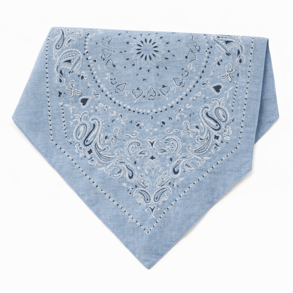 HS Sjaal - 70x70 - Hartje Paisley - Katoen - veelzijdig te stylen - 6 kleuren - 70x70 cm - BACK