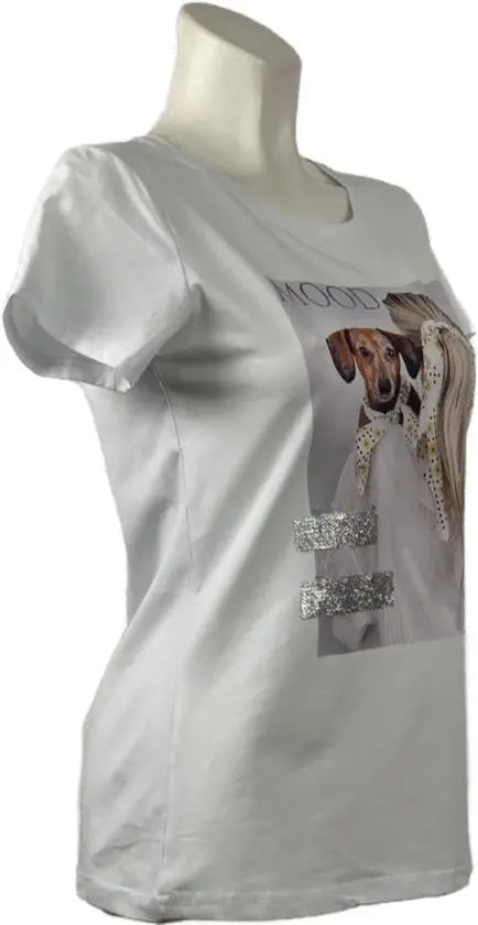 Trendy T-shirt met Unieke Print en Comfortabele Pasvorm