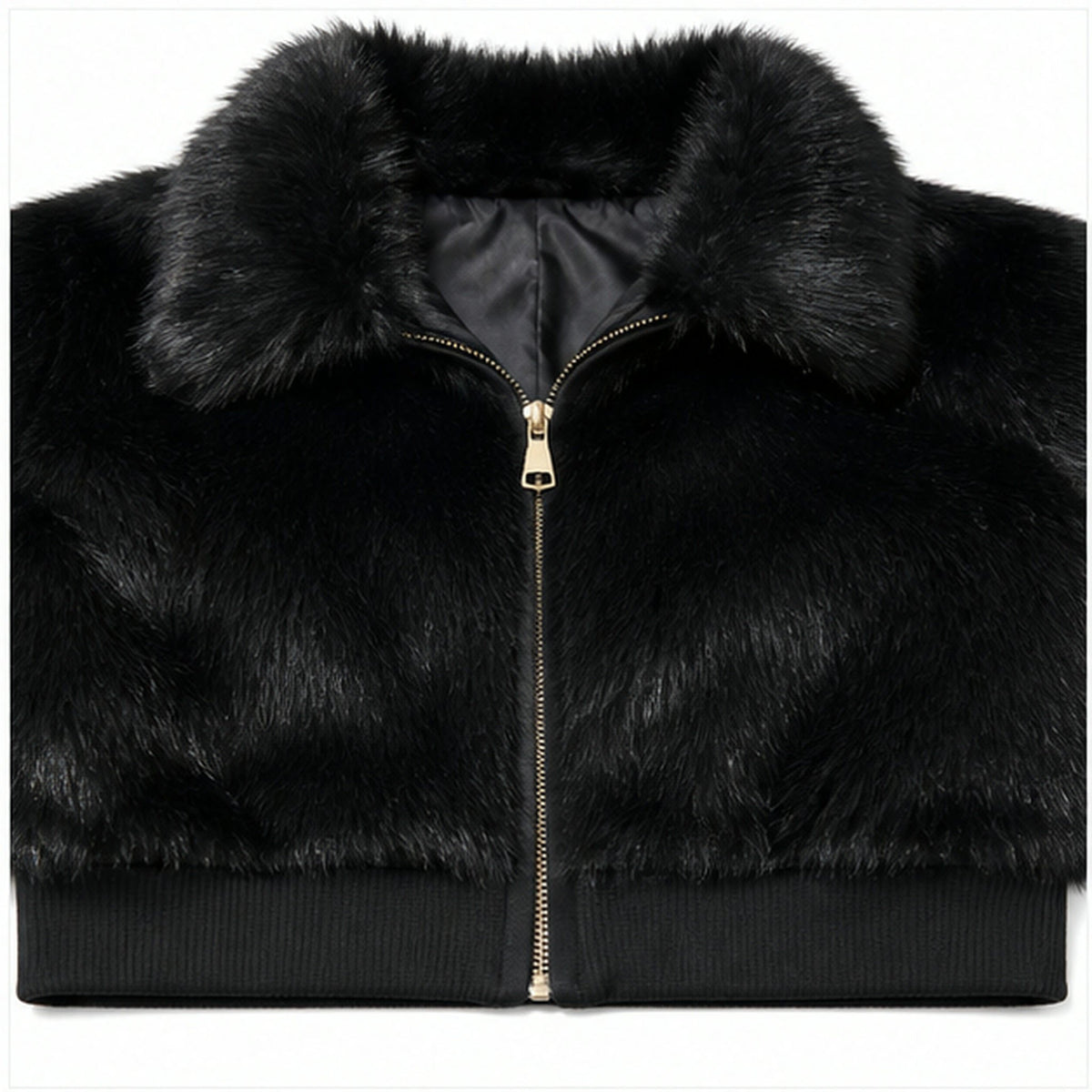 Faux Fur Bomberjas met Elastische Band - One Size