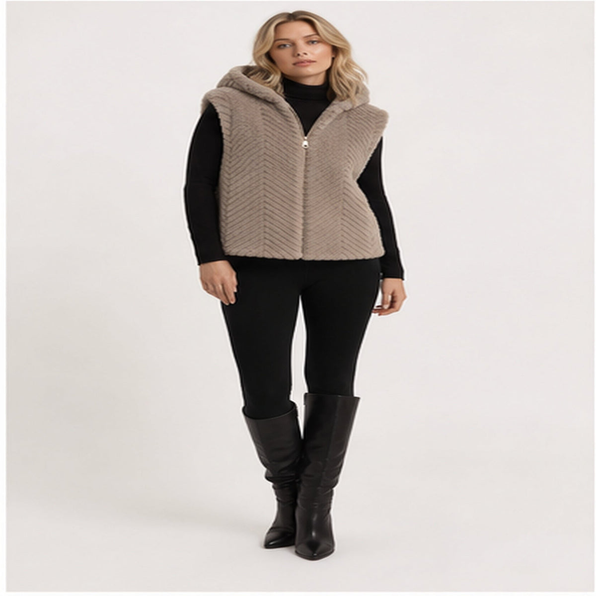 Faux Fur Bodywarmer – Model 40922