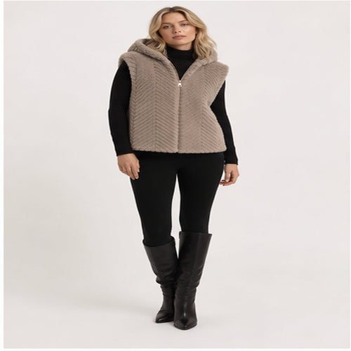 Faux Fur Bodywarmer – Model 40922