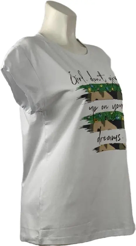 Trendy T-shirt met Unieke Print en Comfortabele Pasvorm - Mapsy B.V