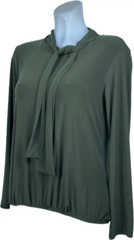 Angelle Milan – travelstof blouse – Army blouse met Koord – Ademend – Kreukvrij – Duurzame Blouse - Mapsy B.V