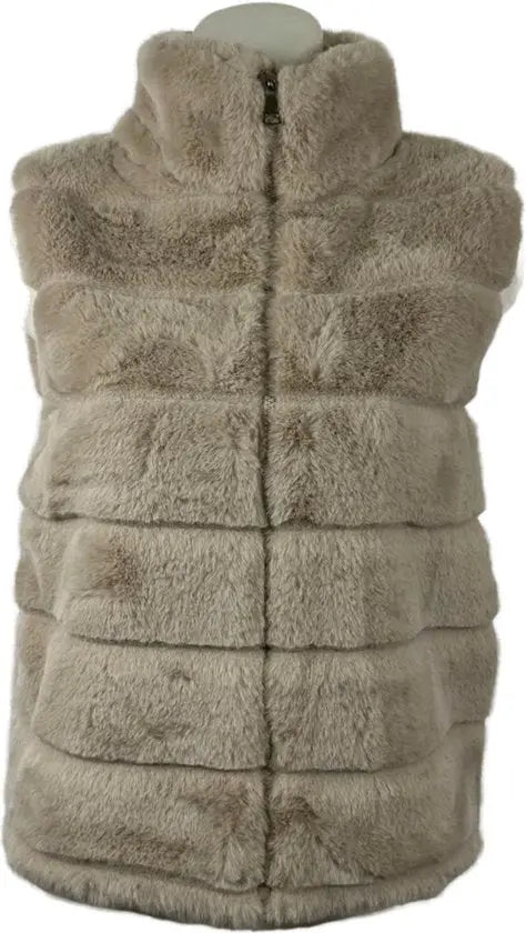 Luxe Zachte Faux Fur Bodywarmer met Ritssluiting en Steekzakken - De Wintertrend van 2024 - In 6 Kleuren - One Size