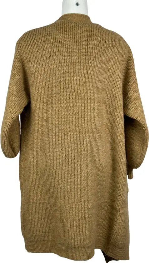 Fascino wintervest Collectie - Dames Lange Vest - Camel - Zachte Acryl Mix - Casual Comfort - One Size - Mapsy B.V