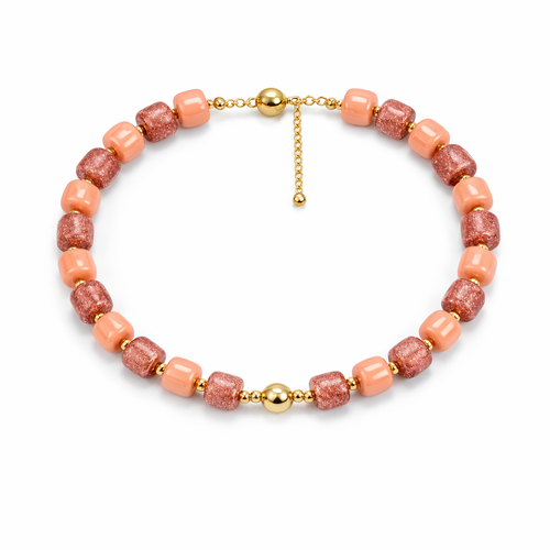 HS Ketting - Met Gouden Touch - statement detail - 14 kleuren - BACK