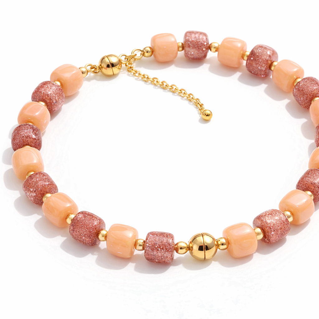 HS Ketting - Met Gouden Touch - statement detail - 14 kleuren - DETAIL