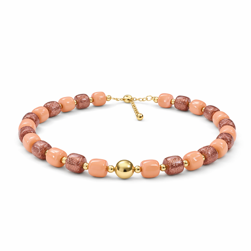 HS Ketting - Met Gouden Touch - statement detail - 14 kleuren - SIDE